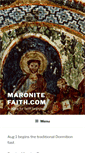 Mobile Screenshot of maronitefaith.com